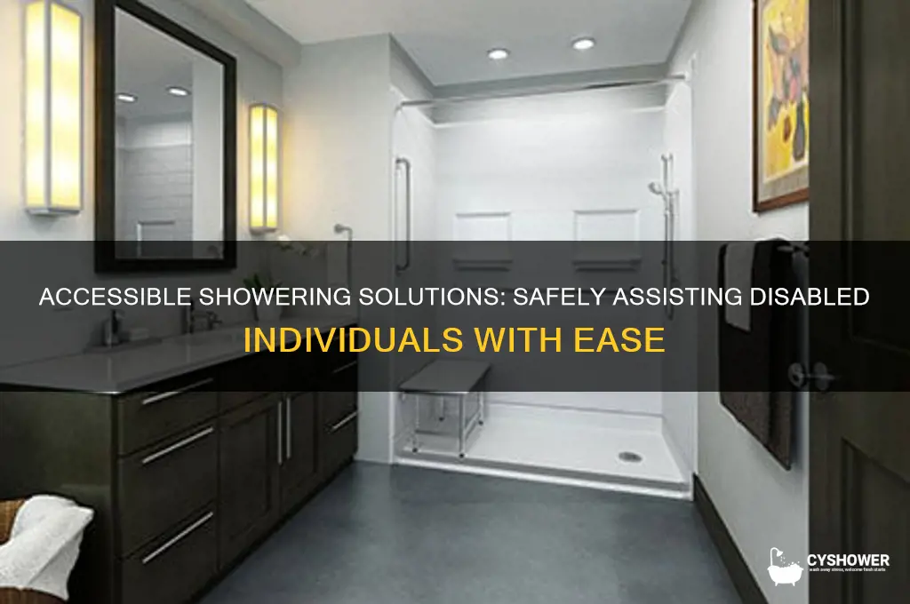 how to get disabled person in shower