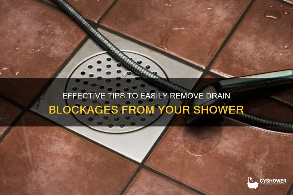 how to get drain off shower