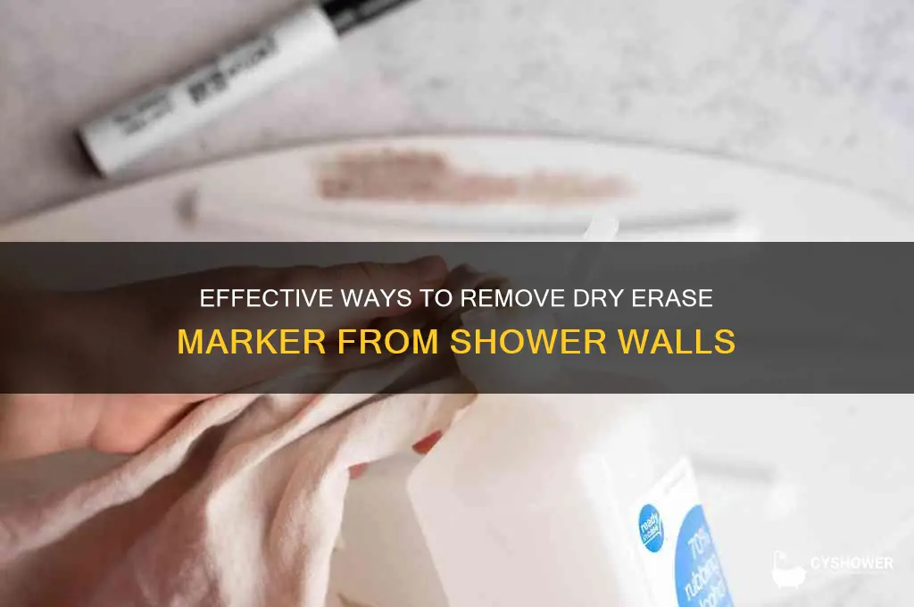 how to get dry erase marker off shower wall