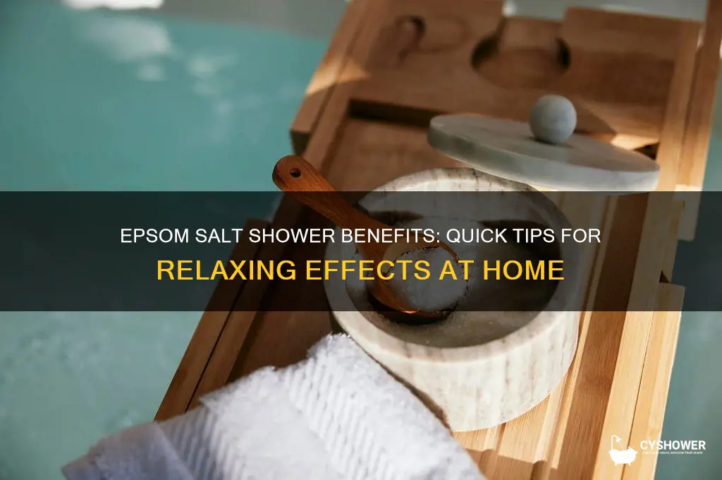 how to get effects of epson salt bath in shower