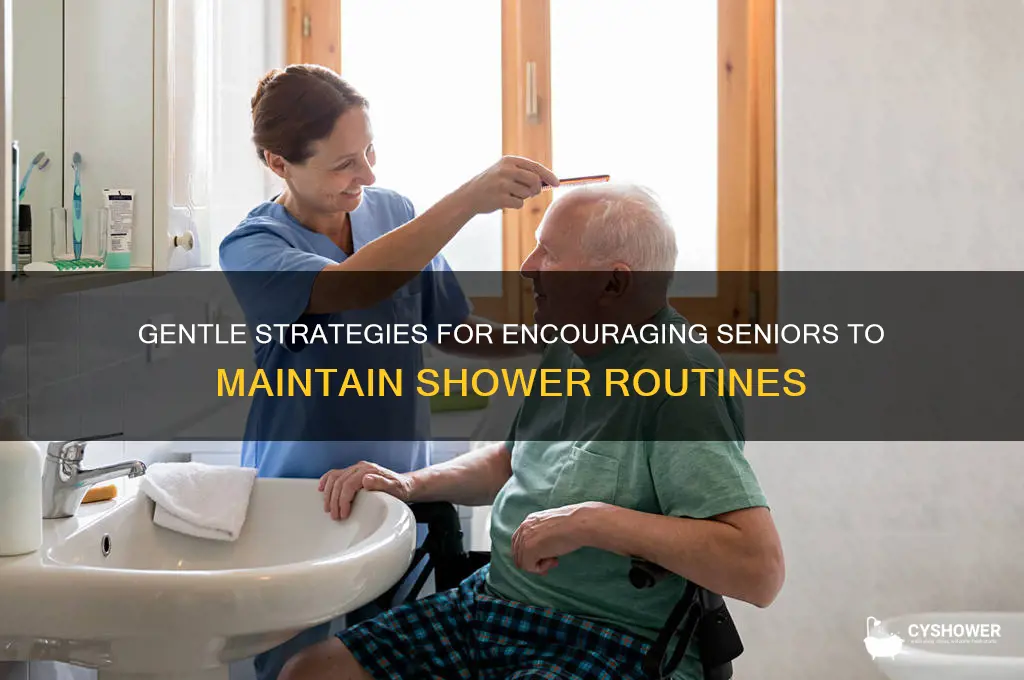 how to get elderly to shower