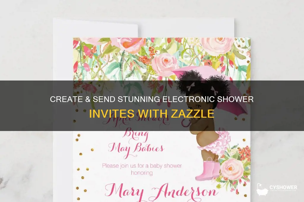 how to get electronic shower invite from zazzla