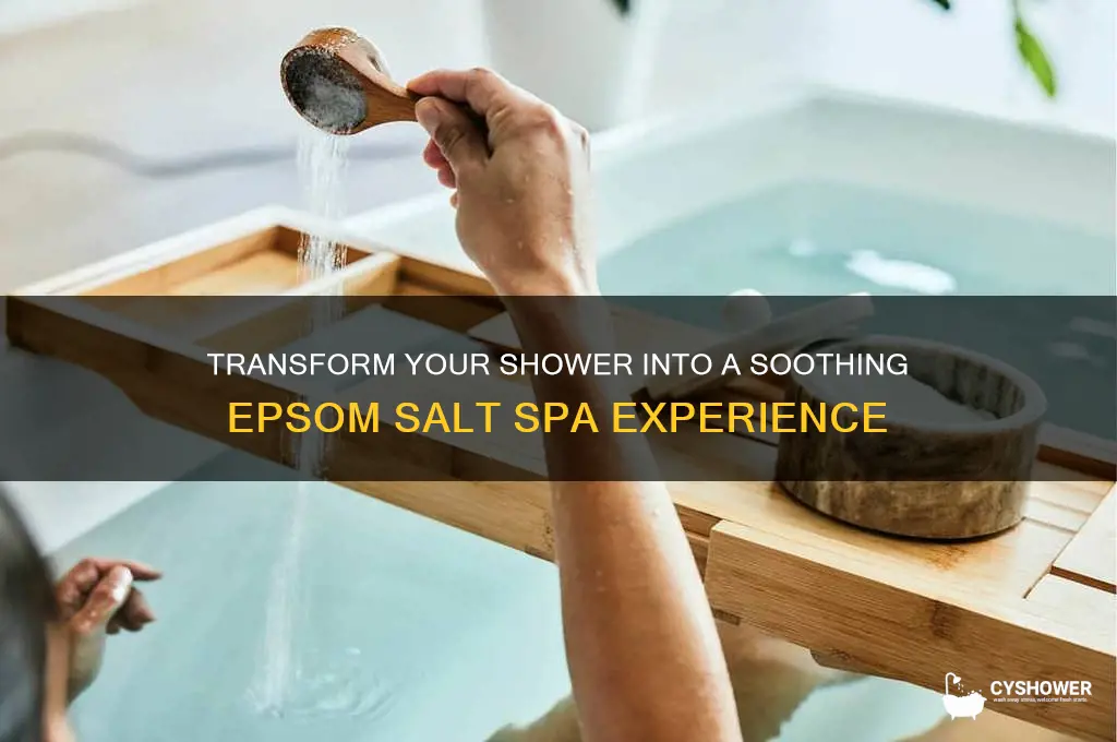 how to get epsom salt bath results in shower