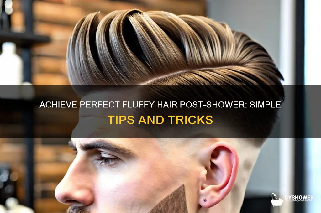 how to get fluffy hair after shower