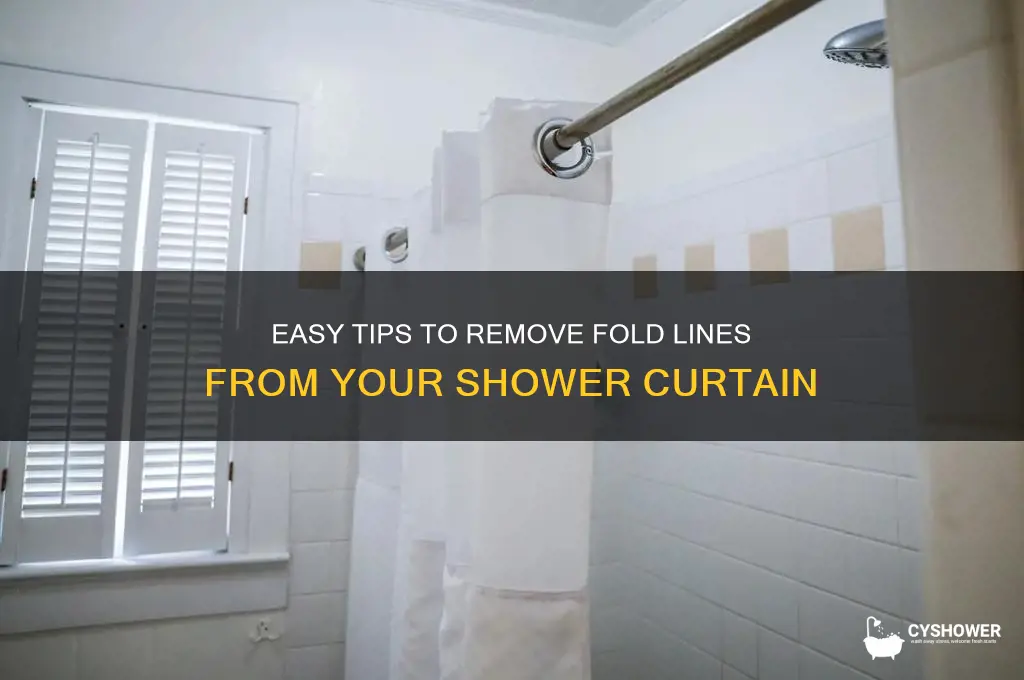 how to get fold lines out of shower curtain