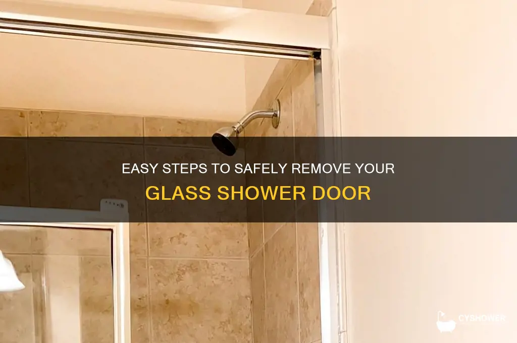 how to get glass shower door off