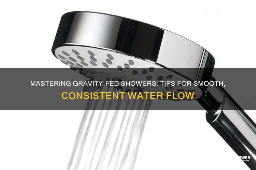 how to get good flow on gravity fed shower