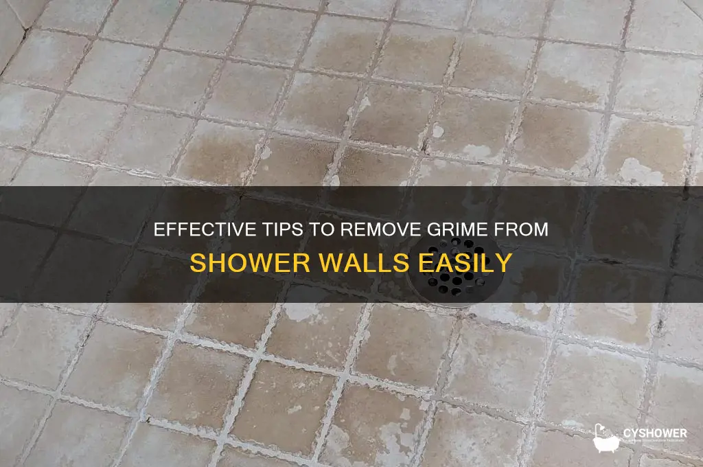 how to get grime off shower walls