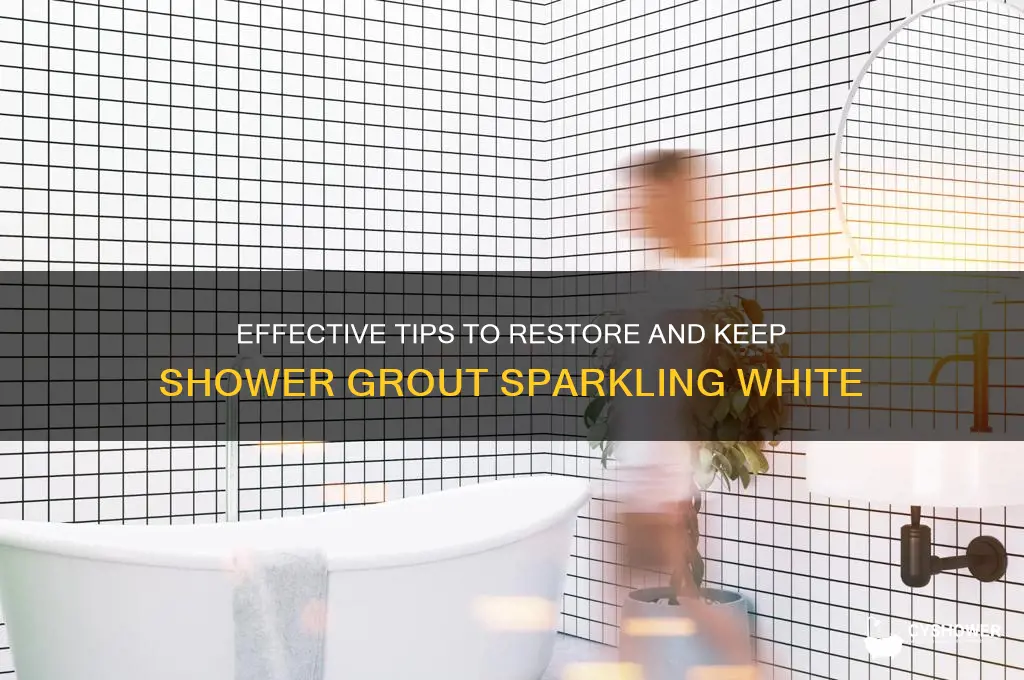 how to get grout white in shower