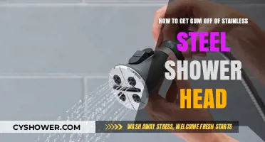 Easy Steps to Remove Gum from Stainless Steel Shower Heads
