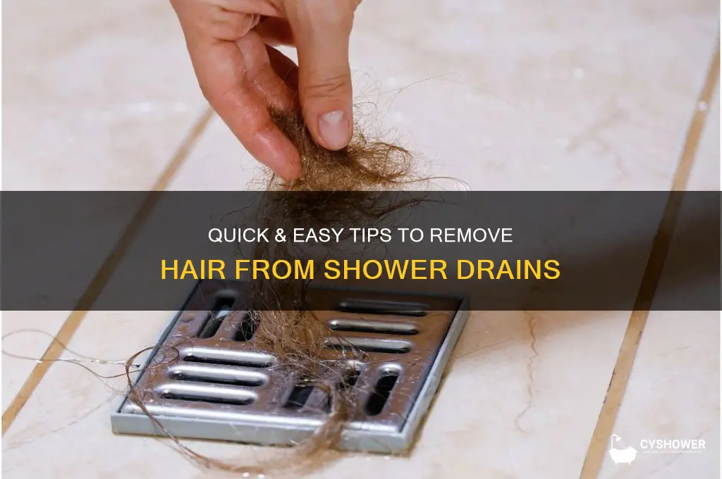 how to get hair out of a shower drain