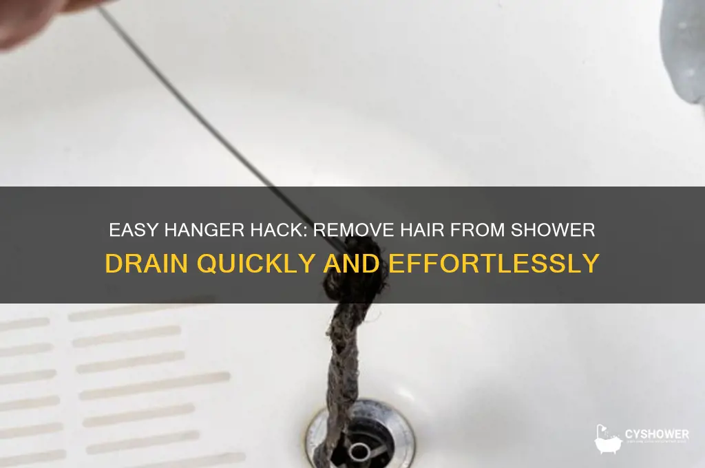how to get hair out of shower drain with hanger