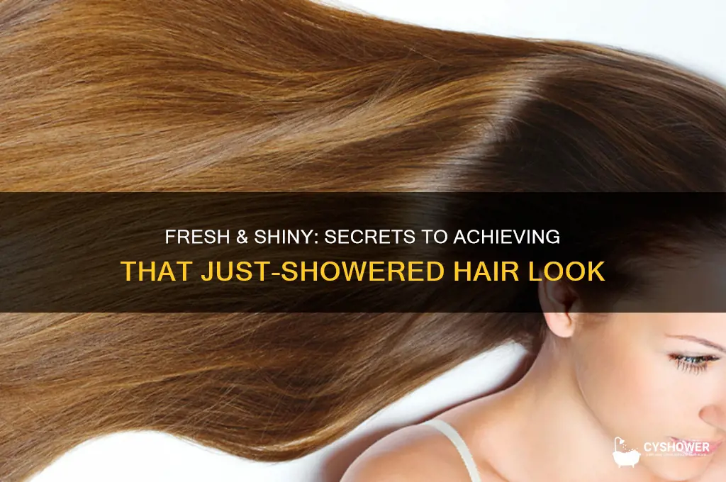 how to get hair to look like out of shower