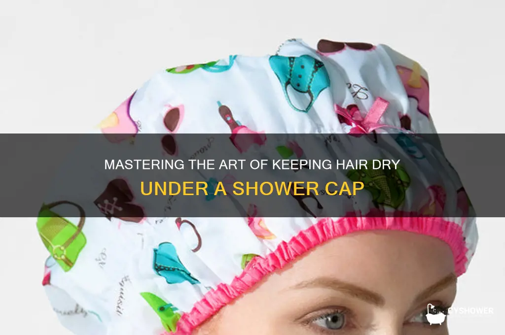 how to get hair under shower cap