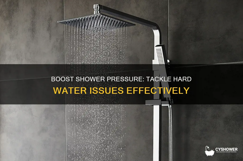 how to get hard water pressure in shower