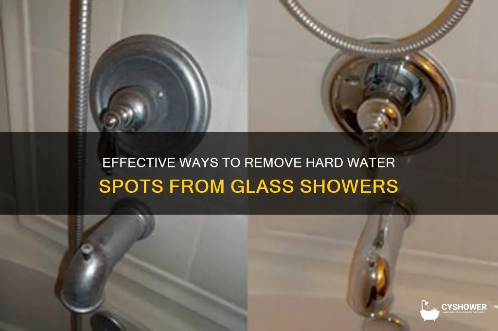 how to get hard water spots off glass shower