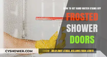 Remove Hard Water Stains from Frosted Shower Doors: Easy DIY Tips