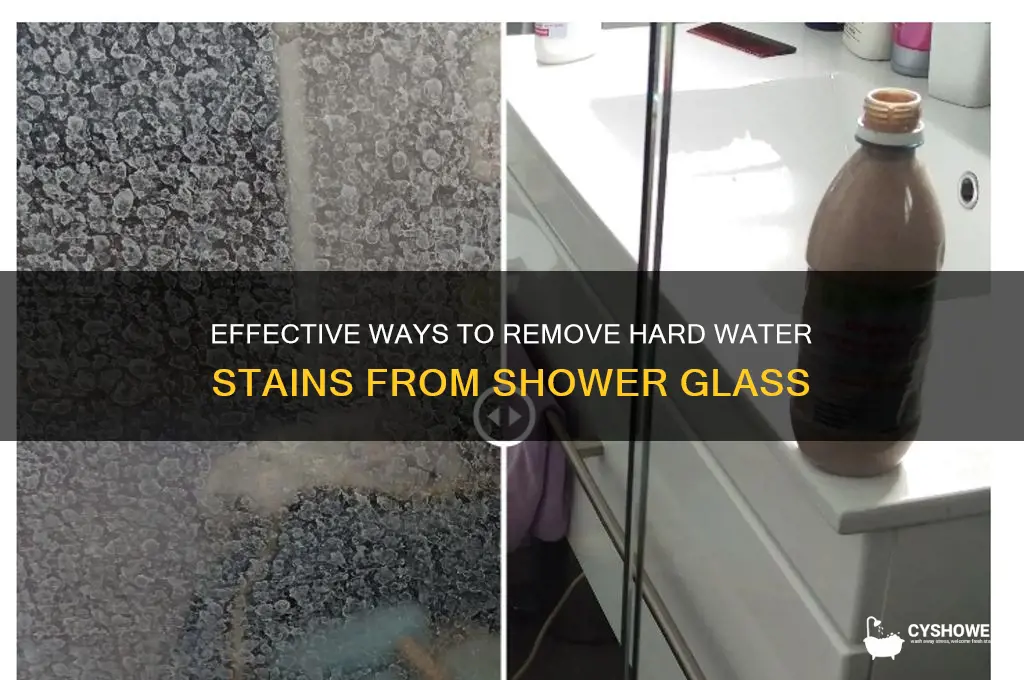 how to get hardwater stains off shower fl