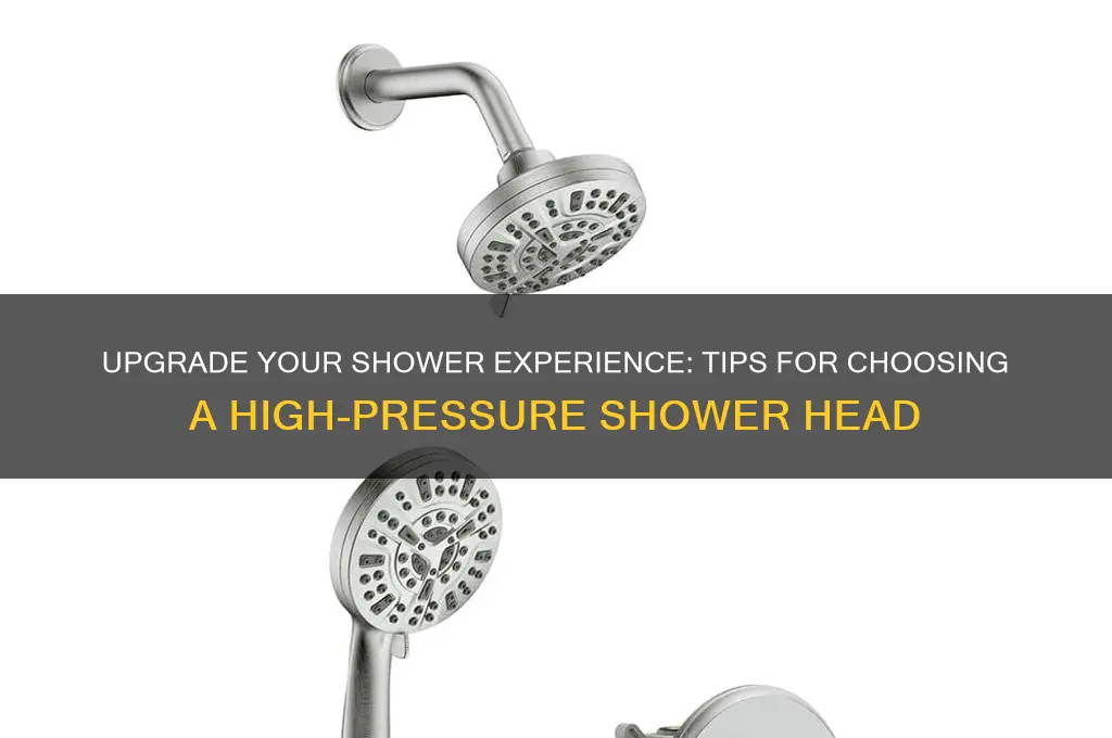 how to get high pressure shower head
