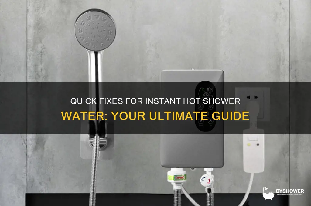 how to get hot shower water