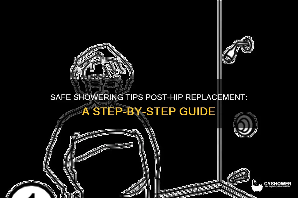 how to get in shower after hip replacement