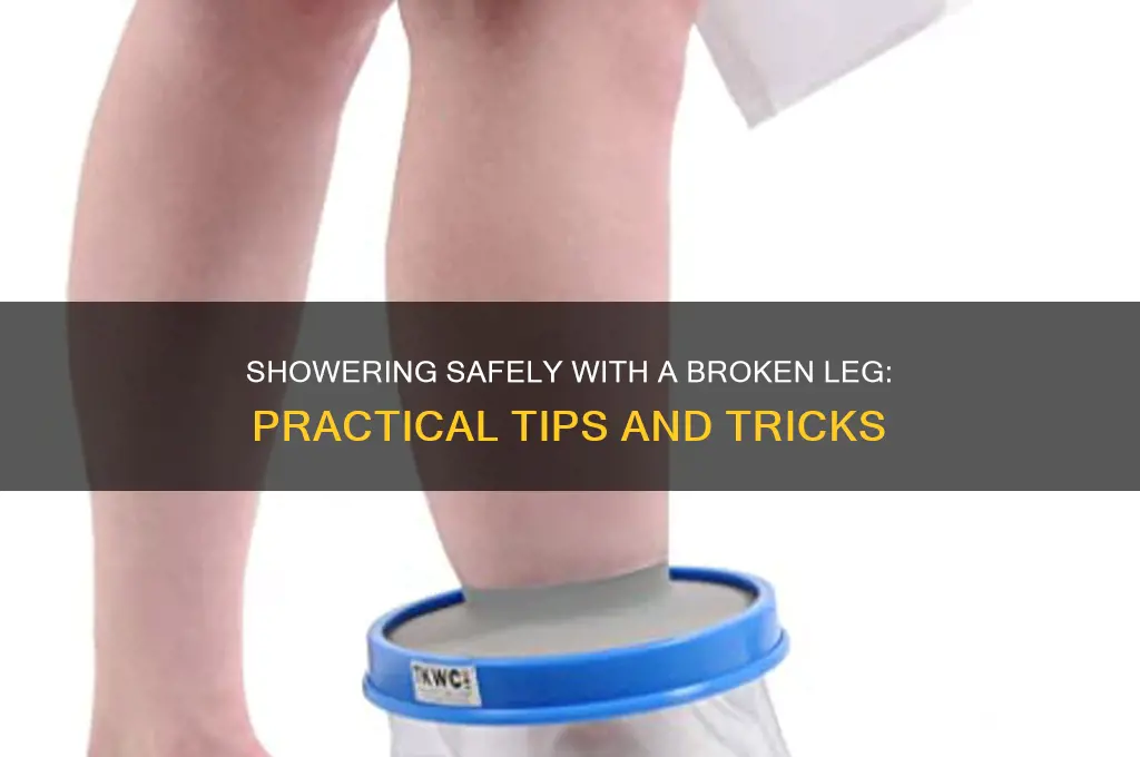 how to get in shower with broken leg