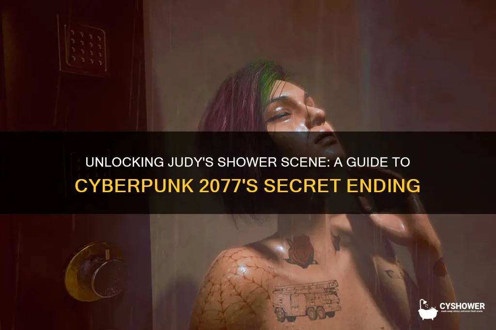 how to get judy shower ending