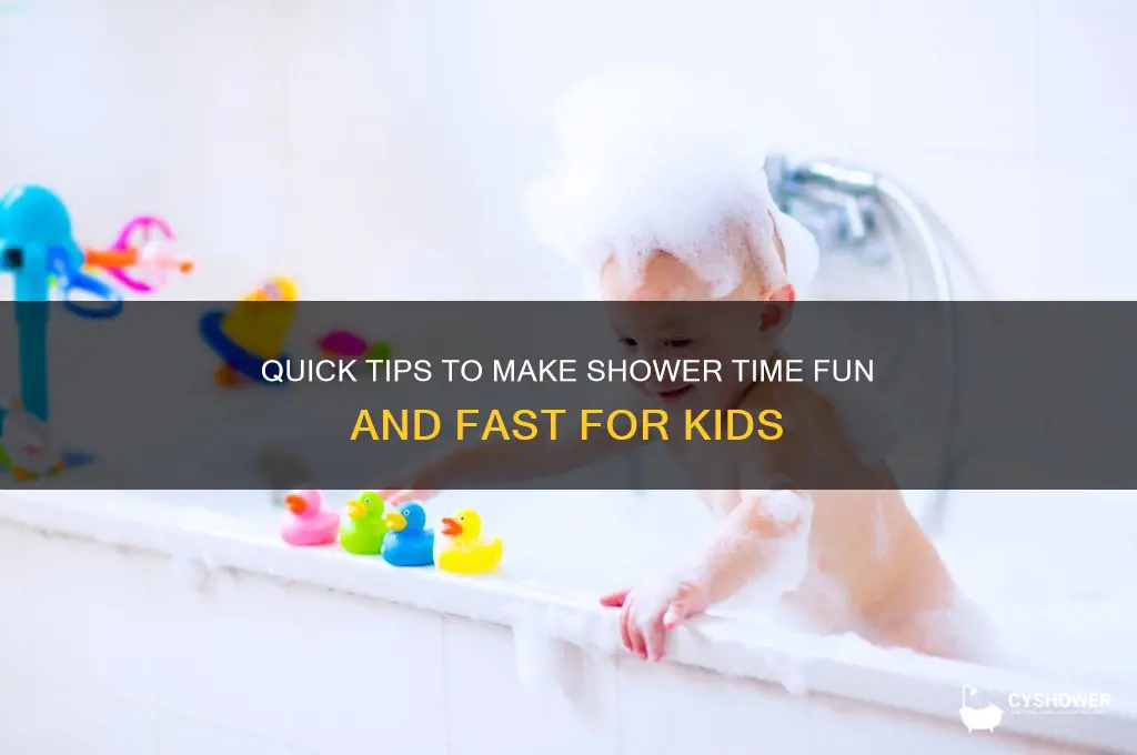 how to get kids out of shower