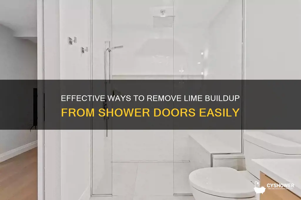how to get lime off shower doors