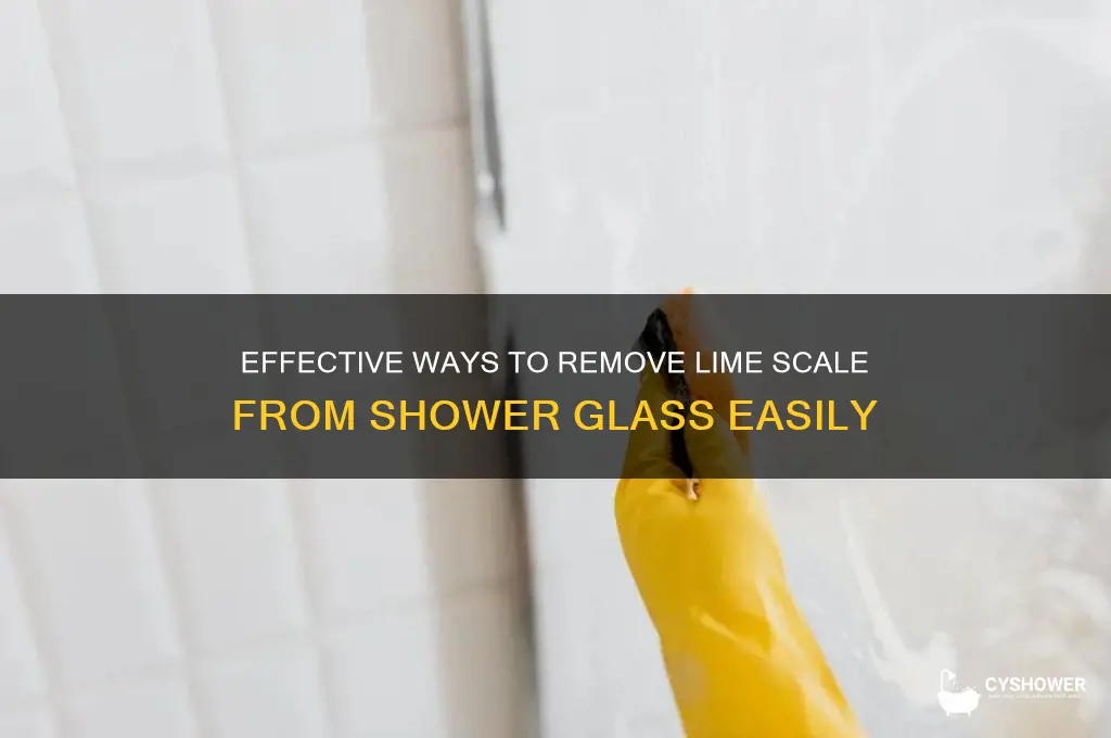 how to get lime scale off shower glass