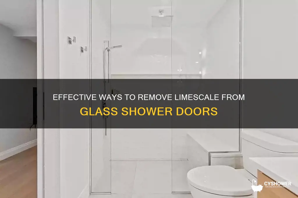 how to get limescale hard water off glass shower doors