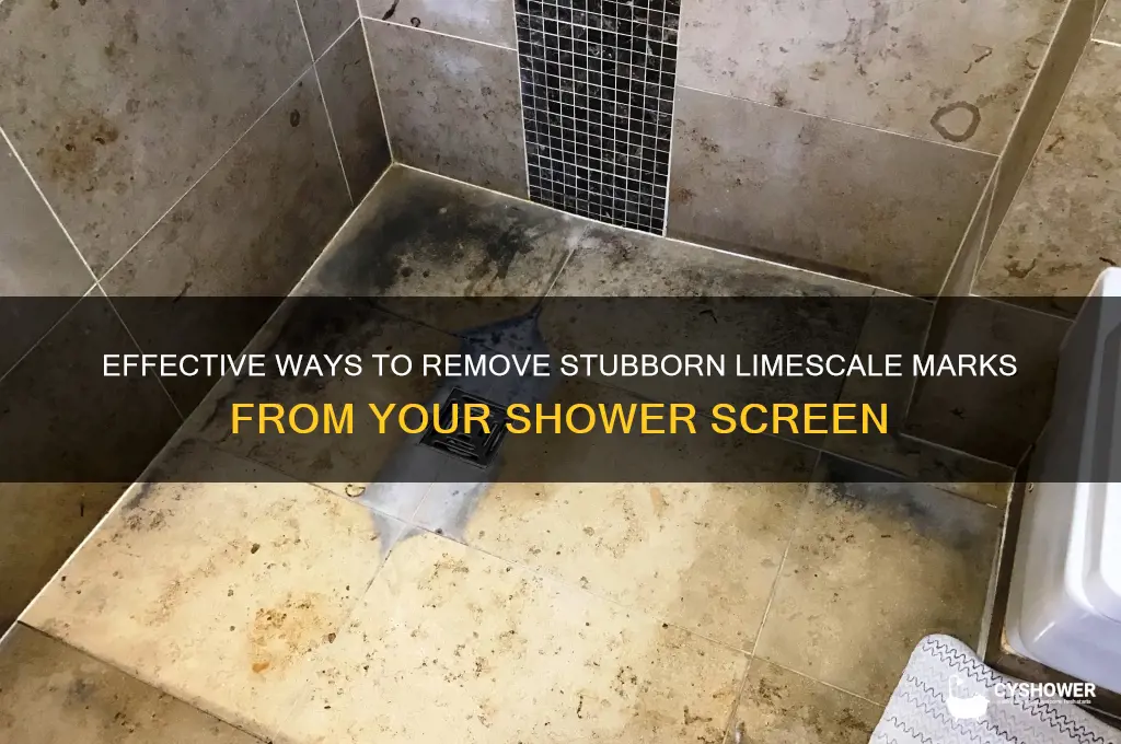 how to get limescale marks off shower screen