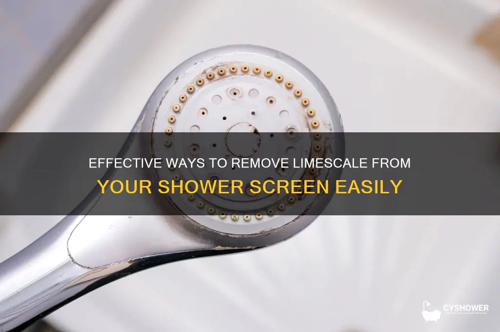 how to get limescale of shower screen