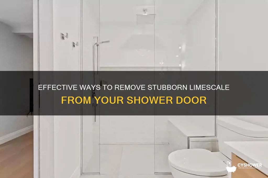 how to get limescale off shower door