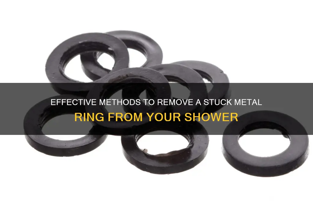 how to get metal ring out of shower
