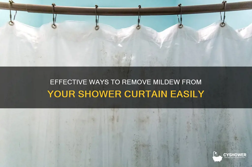 how to get mildew off shower curtain