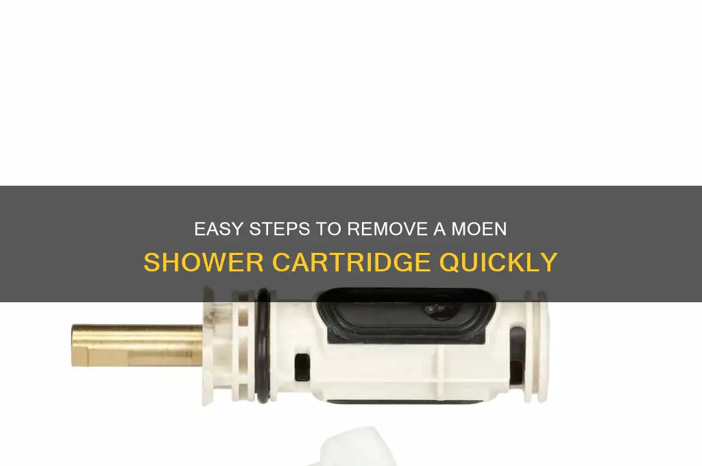 how to get moen shower cartridge out