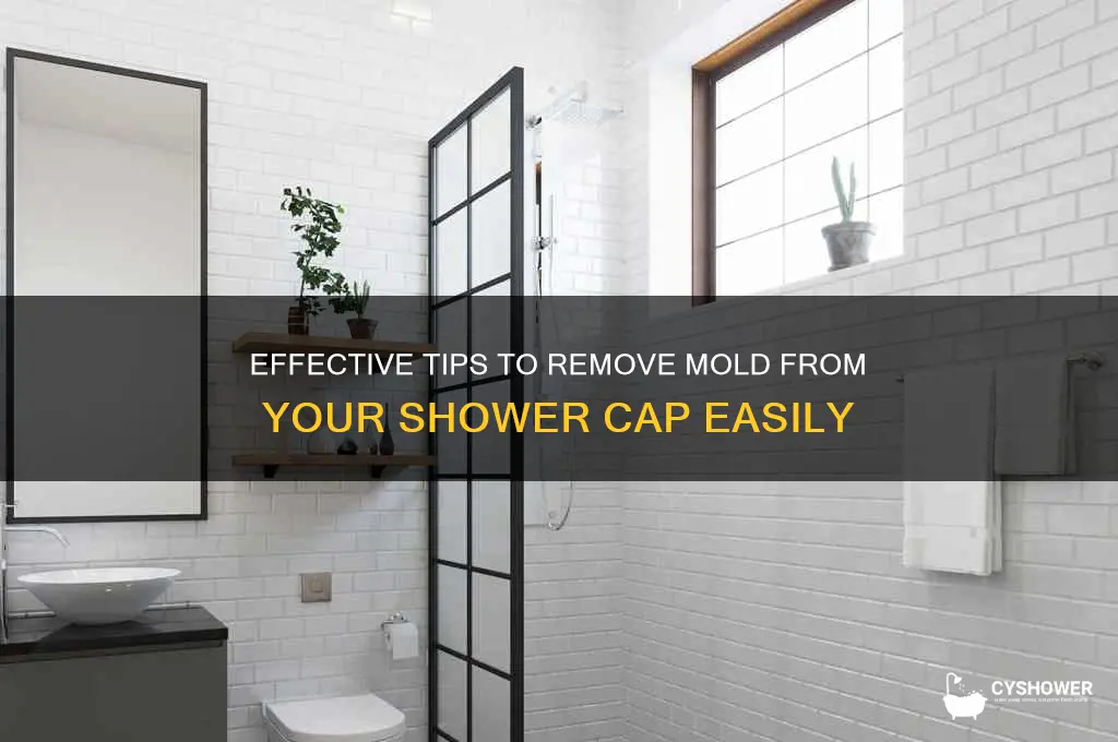 how to get mold out of shower cap