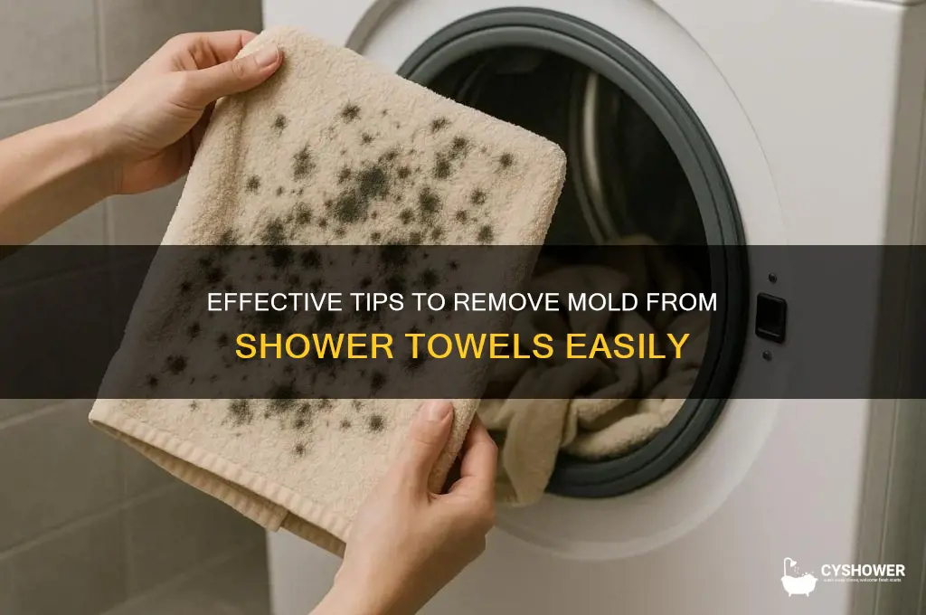 how to get mold out of shower towels