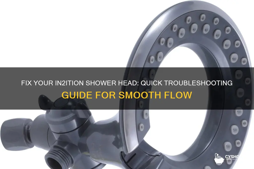 how to get my in2istion shower head to work