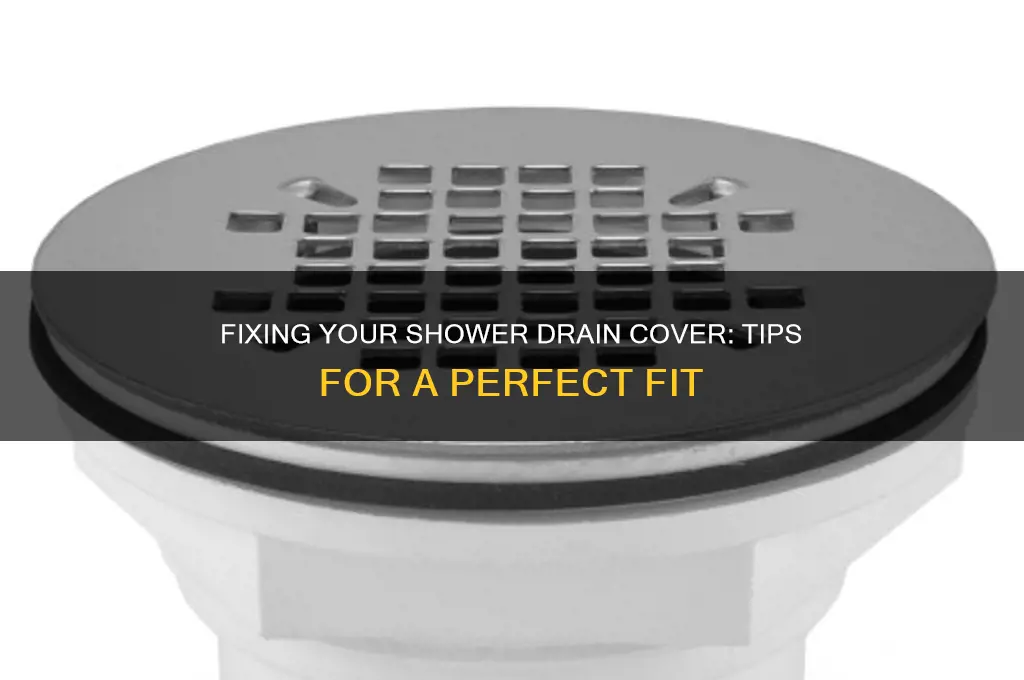 how to get my shower drain cover to fit