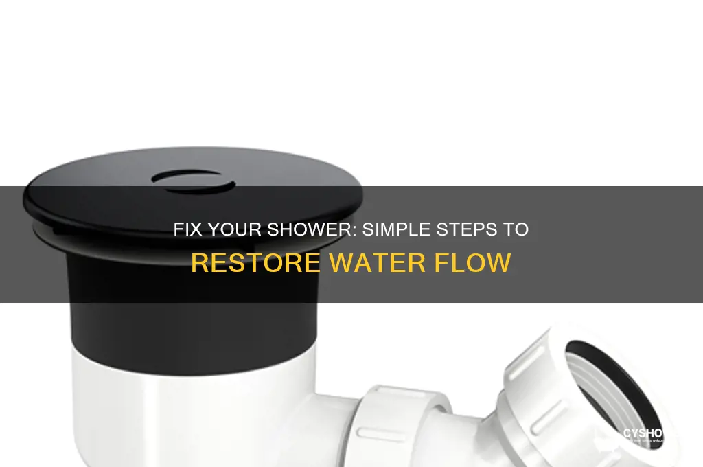 how to get my shower to work