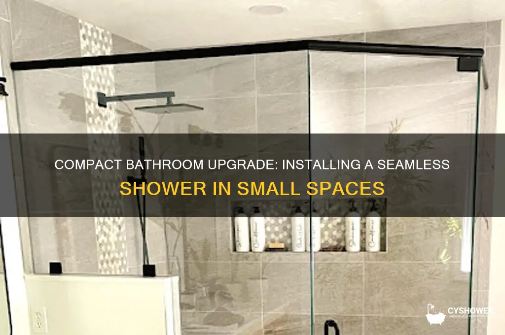 how to get new seamless shower in small house