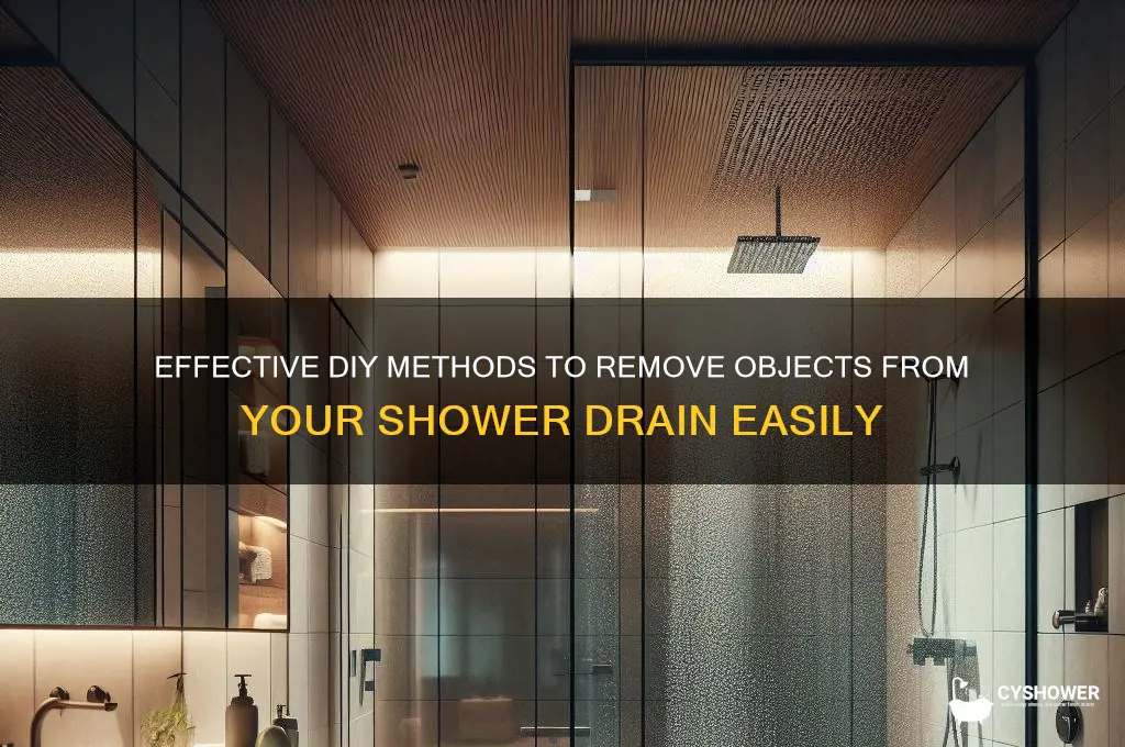 how to get object out of shower drain