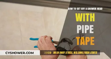 Easy Shower Head Removal: Using Pipe Tape for a Quick Fix