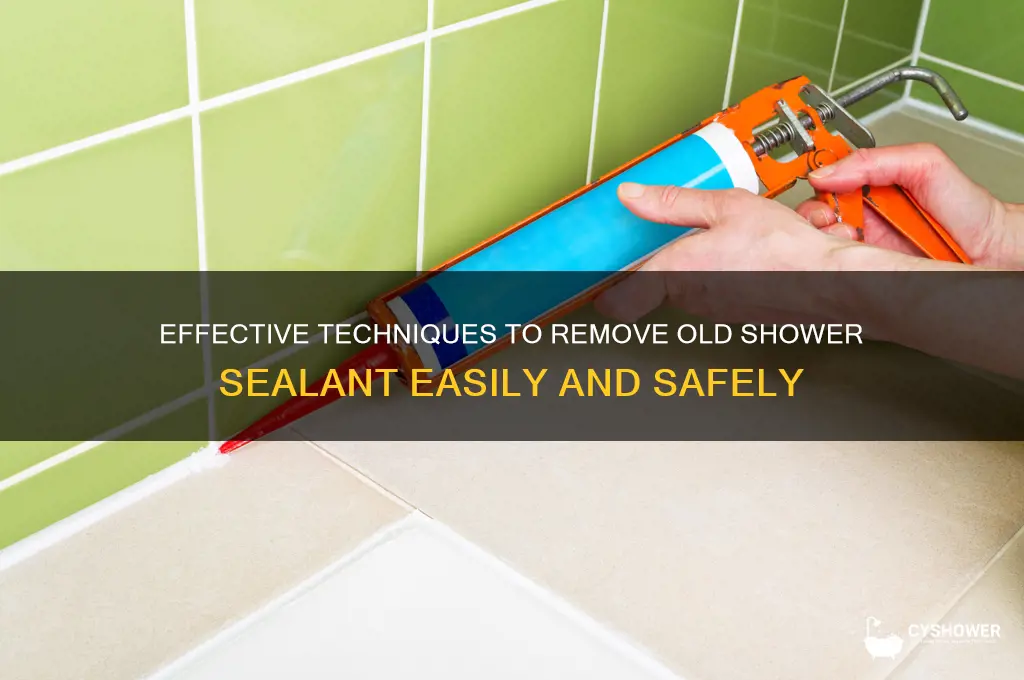 how to get old sealant off shower