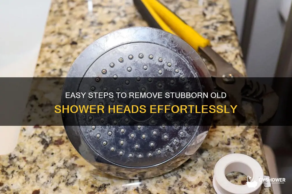 how to get old shower heads off