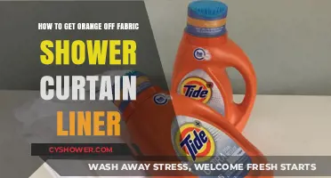 Effective Ways to Remove Orange Stains from Fabric Shower Curtain Liners