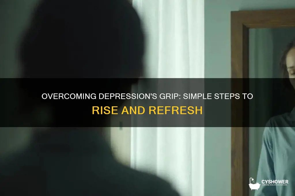 how to get out of bed and shower when depressed