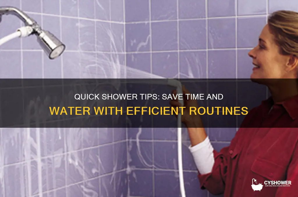 how to get out of the shower quickly